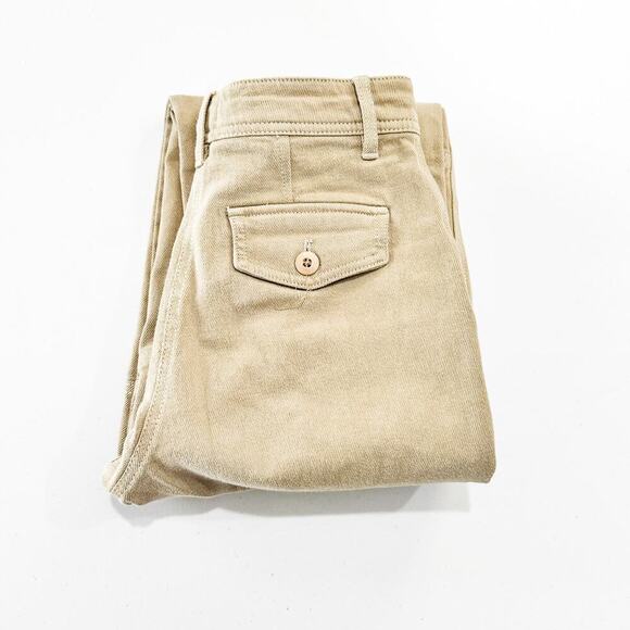 Wilfred Free Cargo Denim Jeans Wide Leg Carpenter Style Straight Green Size 0 - Picture 1 of 10